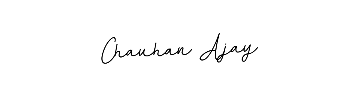 This is the best signature style for the Chauhan Ajay name. Also you like these signature font (BallpointsItalic-DORy9). Mix name signature. Chauhan Ajay signature style 11 images and pictures png