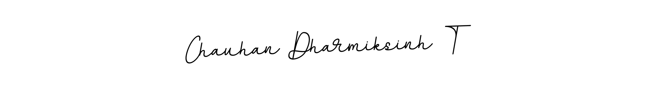 Design your own signature with our free online signature maker. With this signature software, you can create a handwritten (BallpointsItalic-DORy9) signature for name Chauhan Dharmiksinh T. Chauhan Dharmiksinh T signature style 11 images and pictures png