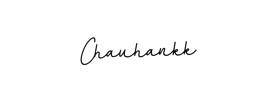 How to make Chauhankk name signature. Use BallpointsItalic-DORy9 style for creating short signs online. This is the latest handwritten sign. Chauhankk signature style 11 images and pictures png