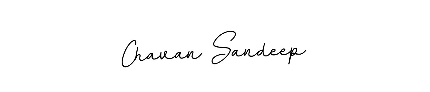 Make a beautiful signature design for name Chavan Sandeep. With this signature (BallpointsItalic-DORy9) style, you can create a handwritten signature for free. Chavan Sandeep signature style 11 images and pictures png