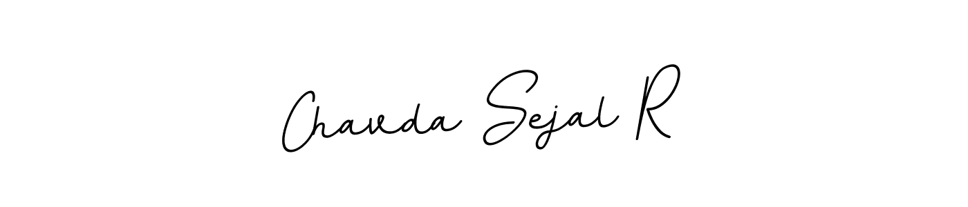 This is the best signature style for the Chavda Sejal R name. Also you like these signature font (BallpointsItalic-DORy9). Mix name signature. Chavda Sejal R signature style 11 images and pictures png