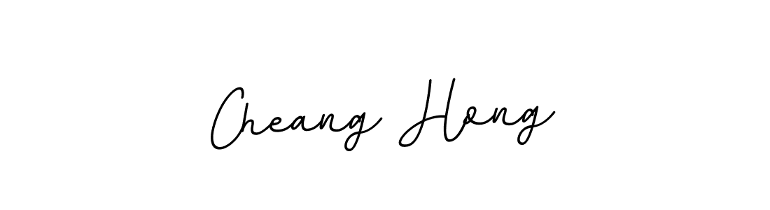 Use a signature maker to create a handwritten signature online. With this signature software, you can design (BallpointsItalic-DORy9) your own signature for name Cheang Hong. Cheang Hong signature style 11 images and pictures png