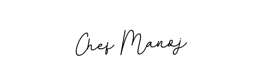 It looks lik you need a new signature style for name Chef Manoj. Design unique handwritten (BallpointsItalic-DORy9) signature with our free signature maker in just a few clicks. Chef Manoj signature style 11 images and pictures png