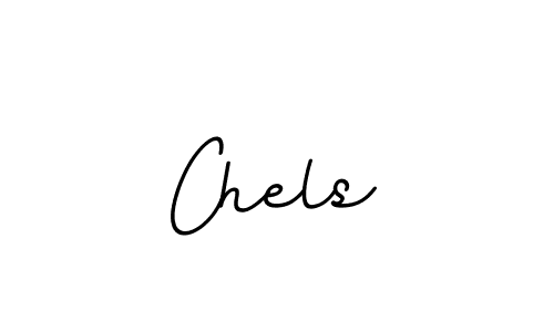 You should practise on your own different ways (BallpointsItalic-DORy9) to write your name (Chels) in signature. don't let someone else do it for you. Chels signature style 11 images and pictures png