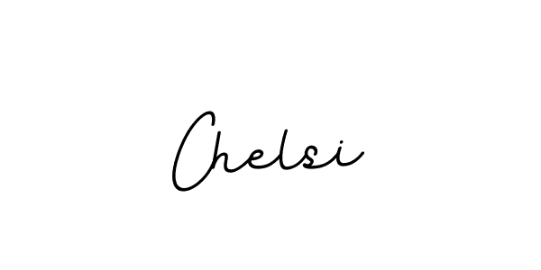 Make a beautiful signature design for name Chelsi. With this signature (BallpointsItalic-DORy9) style, you can create a handwritten signature for free. Chelsi signature style 11 images and pictures png