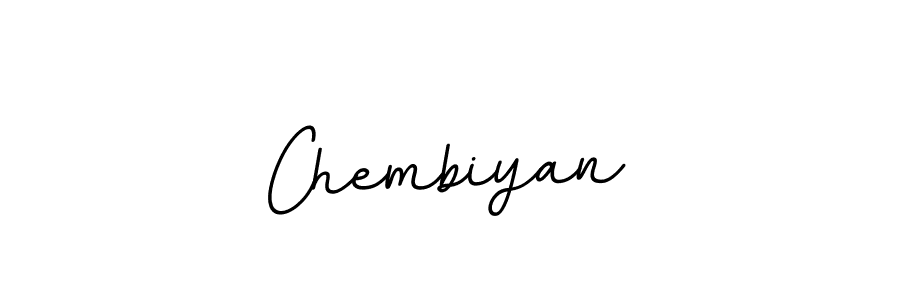 Create a beautiful signature design for name Chembiyan. With this signature (BallpointsItalic-DORy9) fonts, you can make a handwritten signature for free. Chembiyan signature style 11 images and pictures png