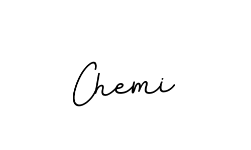 Make a beautiful signature design for name Chemi. With this signature (BallpointsItalic-DORy9) style, you can create a handwritten signature for free. Chemi signature style 11 images and pictures png