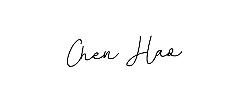 How to make Chen Hao name signature. Use BallpointsItalic-DORy9 style for creating short signs online. This is the latest handwritten sign. Chen Hao signature style 11 images and pictures png