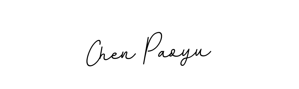 Use a signature maker to create a handwritten signature online. With this signature software, you can design (BallpointsItalic-DORy9) your own signature for name Chen Paoyu. Chen Paoyu signature style 11 images and pictures png