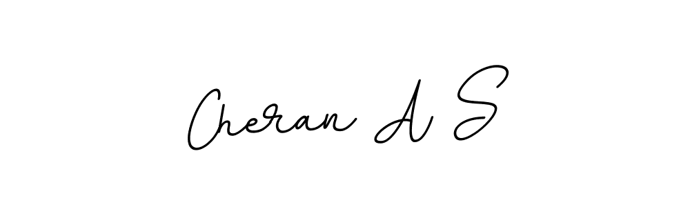 How to make Cheran A S name signature. Use BallpointsItalic-DORy9 style for creating short signs online. This is the latest handwritten sign. Cheran A S signature style 11 images and pictures png