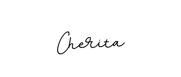 Make a beautiful signature design for name Cherita. With this signature (BallpointsItalic-DORy9) style, you can create a handwritten signature for free. Cherita signature style 11 images and pictures png