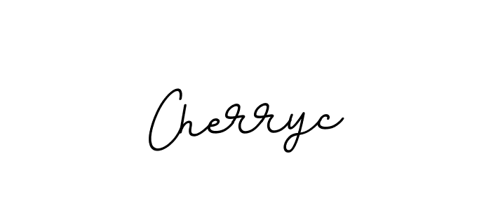 How to make Cherryc name signature. Use BallpointsItalic-DORy9 style for creating short signs online. This is the latest handwritten sign. Cherryc signature style 11 images and pictures png