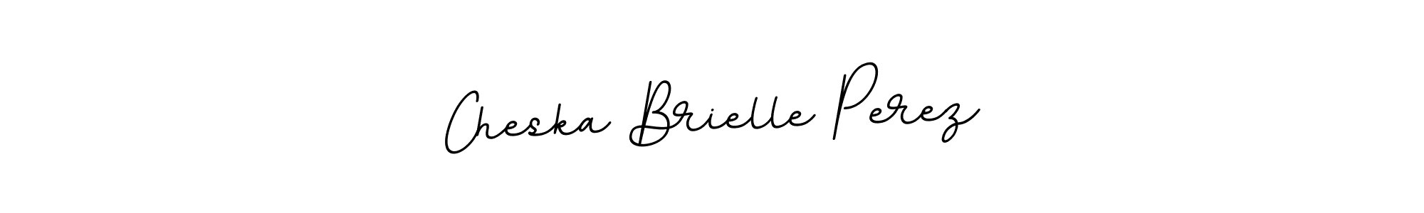 Make a beautiful signature design for name Cheska Brielle Perez. With this signature (BallpointsItalic-DORy9) style, you can create a handwritten signature for free. Cheska Brielle Perez signature style 11 images and pictures png