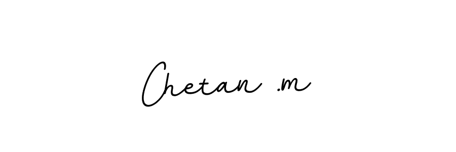 Create a beautiful signature design for name Chetan .m. With this signature (BallpointsItalic-DORy9) fonts, you can make a handwritten signature for free. Chetan .m signature style 11 images and pictures png