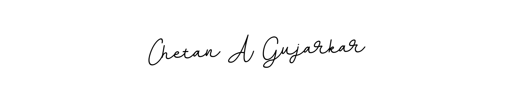 Create a beautiful signature design for name Chetan A Gujarkar. With this signature (BallpointsItalic-DORy9) fonts, you can make a handwritten signature for free. Chetan A Gujarkar signature style 11 images and pictures png