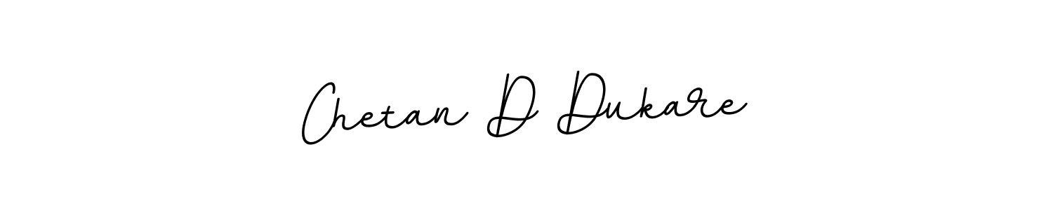 How to make Chetan D Dukare name signature. Use BallpointsItalic-DORy9 style for creating short signs online. This is the latest handwritten sign. Chetan D Dukare signature style 11 images and pictures png