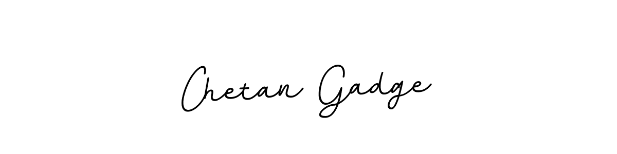 How to make Chetan Gadge name signature. Use BallpointsItalic-DORy9 style for creating short signs online. This is the latest handwritten sign. Chetan Gadge signature style 11 images and pictures png