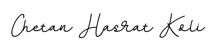Create a personalized artistic stamp with Chetan Hasrat Koli in BallpointsItalic-DORy9 font. Perfect for visual artists, designers, and influencers. Chetan Hasrat Koli signature style 11 images and pictures png