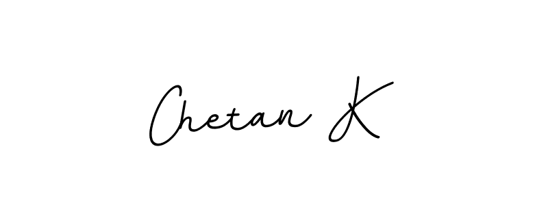 Make a beautiful signature design for name Chetan K. With this signature (BallpointsItalic-DORy9) style, you can create a handwritten signature for free. Chetan K signature style 11 images and pictures png