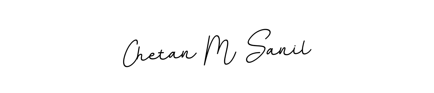 Create a beautiful signature design for name Chetan M Sanil. With this signature (BallpointsItalic-DORy9) fonts, you can make a handwritten signature for free. Chetan M Sanil signature style 11 images and pictures png