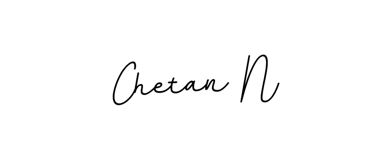 Make a beautiful signature design for name Chetan N. With this signature (BallpointsItalic-DORy9) style, you can create a handwritten signature for free. Chetan N signature style 11 images and pictures png
