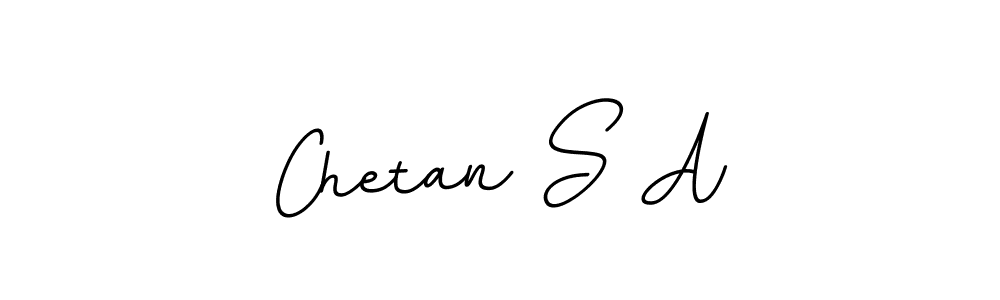 Use a signature maker to create a handwritten signature online. With this signature software, you can design (BallpointsItalic-DORy9) your own signature for name Chetan S A. Chetan S A signature style 11 images and pictures png