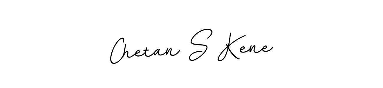 How to make Chetan S Kene name signature. Use BallpointsItalic-DORy9 style for creating short signs online. This is the latest handwritten sign. Chetan S Kene signature style 11 images and pictures png