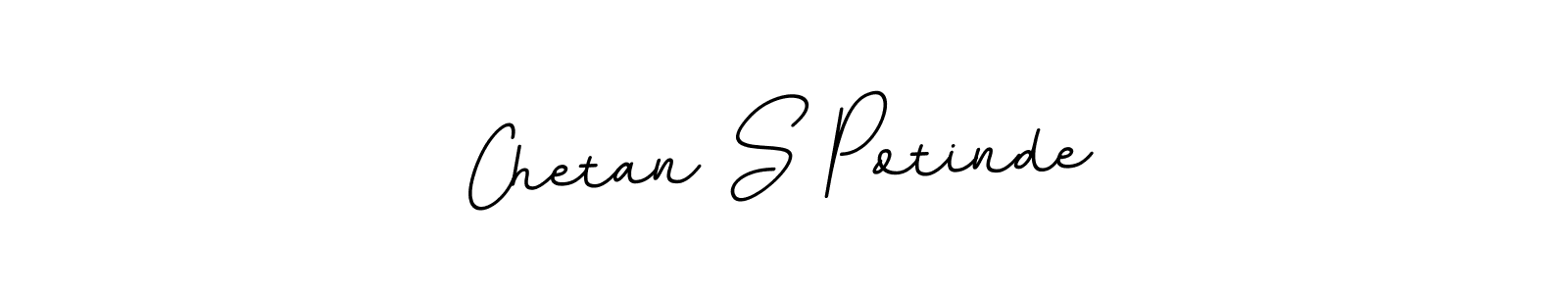 Make a beautiful signature design for name Chetan S Potinde. With this signature (BallpointsItalic-DORy9) style, you can create a handwritten signature for free. Chetan S Potinde signature style 11 images and pictures png