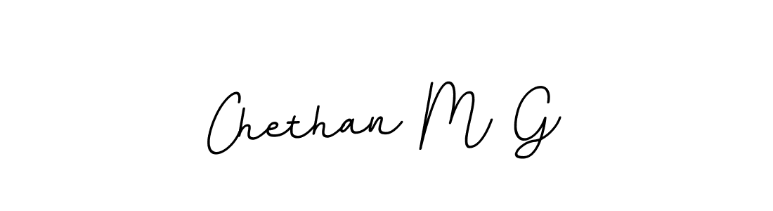 The best way (BallpointsItalic-DORy9) to make a short signature is to pick only two or three words in your name. The name Chethan M G include a total of six letters. For converting this name. Chethan M G signature style 11 images and pictures png