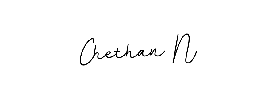 The best way (BallpointsItalic-DORy9) to make a short signature is to pick only two or three words in your name. The name Chethan N include a total of six letters. For converting this name. Chethan N signature style 11 images and pictures png