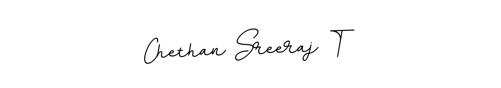Chethan Sreeraj T stylish signature style. Best Handwritten Sign (BallpointsItalic-DORy9) for my name. Handwritten Signature Collection Ideas for my name Chethan Sreeraj T. Chethan Sreeraj T signature style 11 images and pictures png