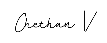 This is the best signature style for the Chethan V name. Also you like these signature font (BallpointsItalic-DORy9). Mix name signature. Chethan V signature style 11 images and pictures png