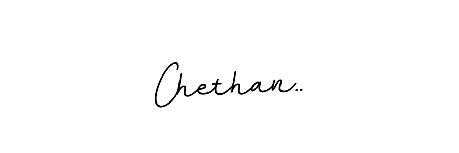 Design your own signature with our free online signature maker. With this signature software, you can create a handwritten (BallpointsItalic-DORy9) signature for name Chethan... Chethan.. signature style 11 images and pictures png