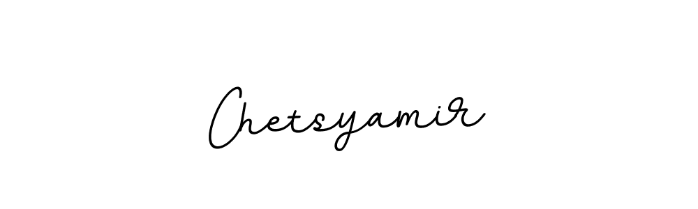 It looks lik you need a new signature style for name Chetsyamir. Design unique handwritten (BallpointsItalic-DORy9) signature with our free signature maker in just a few clicks. Chetsyamir signature style 11 images and pictures png