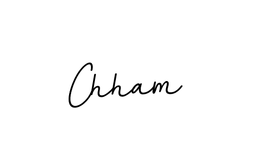 How to make Chham signature? BallpointsItalic-DORy9 is a professional autograph style. Create handwritten signature for Chham name. Chham signature style 11 images and pictures png