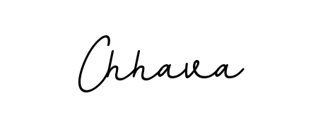 A sleek calligraphic signature for name Chhava utilizing BallpointsItalic-DORy9 styling. Great for adding personal signatures to photos and art. Chhava signature style 11 images and pictures png