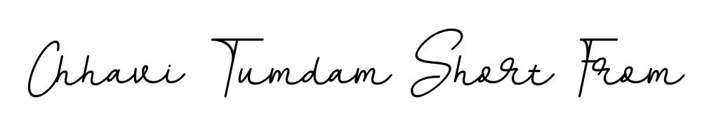 An effortless, minimalist signature concept for Chhavi Tumdam Short From using BallpointsItalic-DORy9 design. Clean lines that look great on any document. Chhavi Tumdam Short From signature style 11 images and pictures png