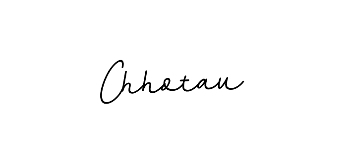 Design your own signature with our free online signature maker. With this signature software, you can create a handwritten (BallpointsItalic-DORy9) signature for name Chhotau. Chhotau signature style 11 images and pictures png