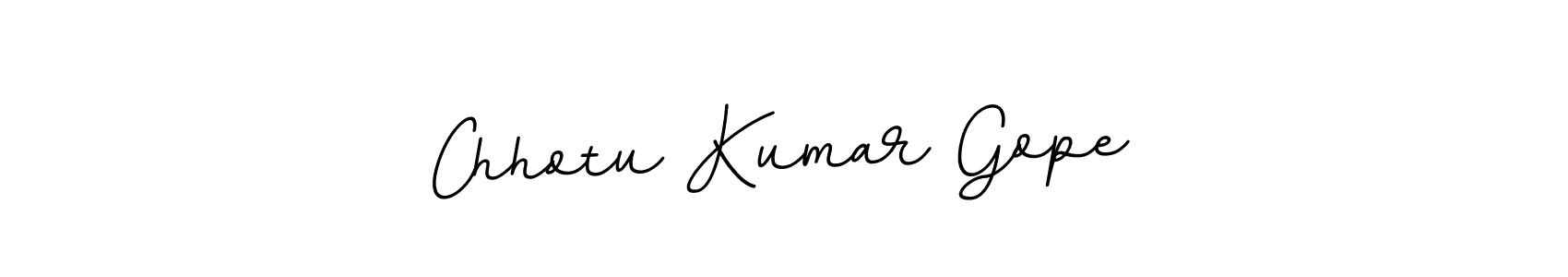 Chhotu Kumar Gope stylish signature style. Best Handwritten Sign (BallpointsItalic-DORy9) for my name. Handwritten Signature Collection Ideas for my name Chhotu Kumar Gope. Chhotu Kumar Gope signature style 11 images and pictures png