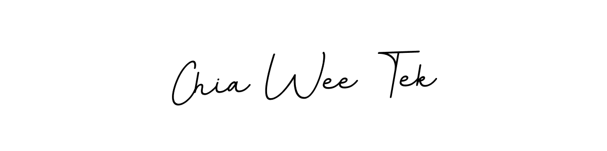 How to make Chia Wee Tek name signature. Use BallpointsItalic-DORy9 style for creating short signs online. This is the latest handwritten sign. Chia Wee Tek signature style 11 images and pictures png