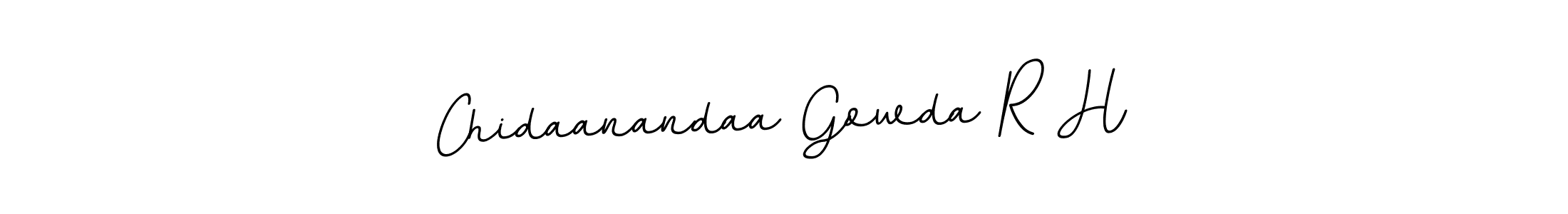 Chidaanandaa Gowda R H stylish signature style. Best Handwritten Sign (BallpointsItalic-DORy9) for my name. Handwritten Signature Collection Ideas for my name Chidaanandaa Gowda R H. Chidaanandaa Gowda R H signature style 11 images and pictures png
