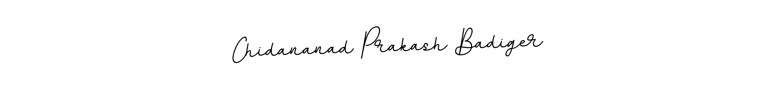 Create a beautiful signature design for name Chidananad Prakash Badiger. With this signature (BallpointsItalic-DORy9) fonts, you can make a handwritten signature for free. Chidananad Prakash Badiger signature style 11 images and pictures png