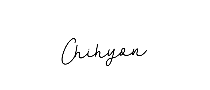 Design your own signature with our free online signature maker. With this signature software, you can create a handwritten (BallpointsItalic-DORy9) signature for name Chihyon. Chihyon signature style 11 images and pictures png
