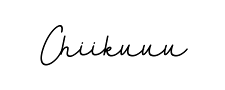 Design your own signature with our free online signature maker. With this signature software, you can create a handwritten (BallpointsItalic-DORy9) signature for name Chiikuuu. Chiikuuu signature style 11 images and pictures png
