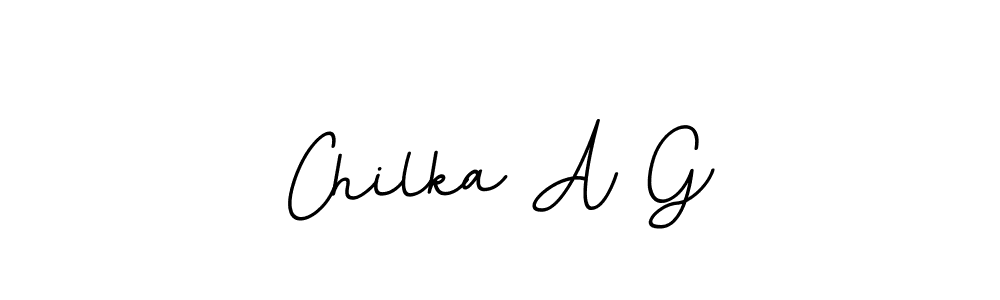 You can use this online signature creator to create a handwritten signature for the name Chilka A G. This is the best online autograph maker. Chilka A G signature style 11 images and pictures png