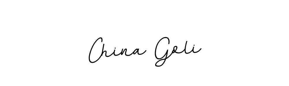 Create a beautiful signature design for name China Goli. With this signature (BallpointsItalic-DORy9) fonts, you can make a handwritten signature for free. China Goli signature style 11 images and pictures png