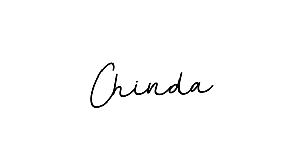 Design your own signature with our free online signature maker. With this signature software, you can create a handwritten (BallpointsItalic-DORy9) signature for name Chinda. Chinda signature style 11 images and pictures png