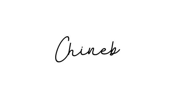 Design your own signature with our free online signature maker. With this signature software, you can create a handwritten (BallpointsItalic-DORy9) signature for name Chineb. Chineb signature style 11 images and pictures png