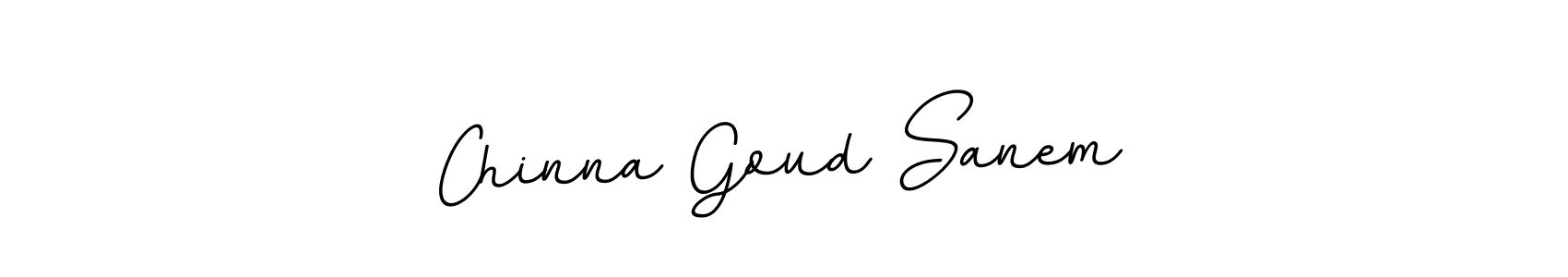 How to make Chinna Goud Sanem name signature. Use BallpointsItalic-DORy9 style for creating short signs online. This is the latest handwritten sign. Chinna Goud Sanem signature style 11 images and pictures png