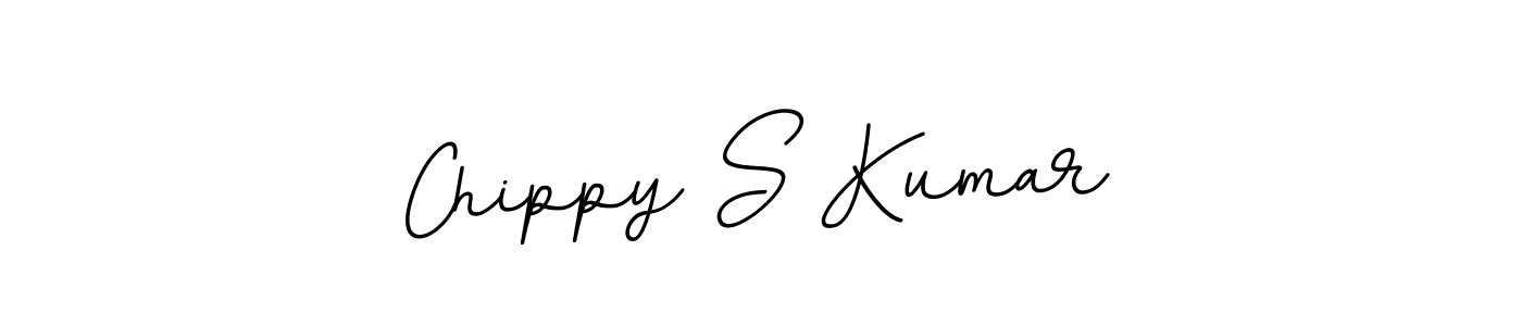 How to make Chippy S Kumar name signature. Use BallpointsItalic-DORy9 style for creating short signs online. This is the latest handwritten sign. Chippy S Kumar signature style 11 images and pictures png